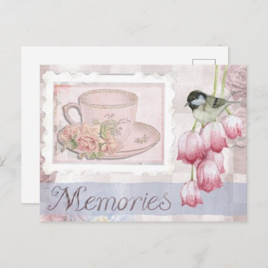 Whimsical Moederdag Scrapbook Journaal Herinnering Briefkaart (Voorkant / Achterkant)