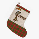 Whimsical Moersleutels Gepersonaliseerd Grote Kerstsok (Voorkant (Hangend))