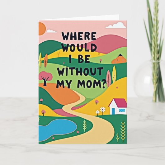 Whimsical Moms Dankkaart Kaart (Voorkant)