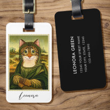 Whimsical Mona Lisa Cat Custom