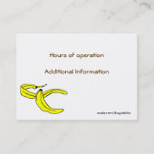 Whimsical Monkey Boutique Visitekaartje Label (Achterkant)