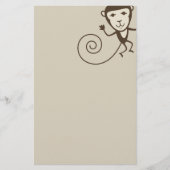 Whimsical Monkey Briefpapier (Voorkant)