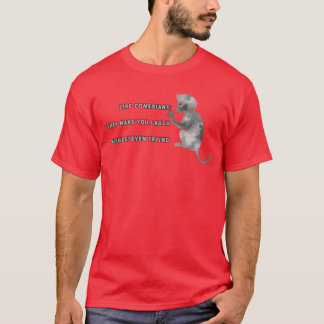Whimsical Monkey with Comedy Quote family T-shirt