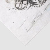 Whimsical Monochrome Meisje in Goggles W7 Decoupag Tissuepapier (Detail)