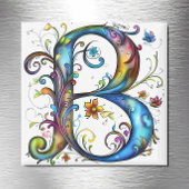 Whimsical Monogram B Magneet