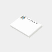 Whimsical Monogram B Post-it® Notes (Schuin)