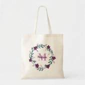 Whimsical Monogram Bruidsmeisje Voor Budget Tas (Voorkant)
