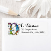 Whimsical Monogram D Etiket (Insitu)