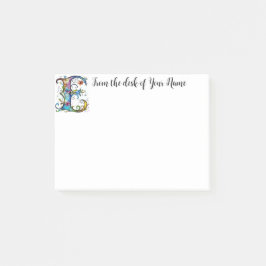 Whimsical Monogram E Post-it® Notes