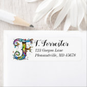 Whimsical Monogram F Etiket (Insitu)