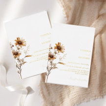 Whimsical Monogram Foto Wildflower Bruiloft