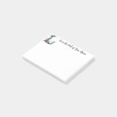 Whimsical Monogram L Post-it® Notes (Schuin)