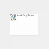 Whimsical Monogram M Post-it® Notes (Voorkant)