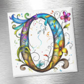 Whimsical Monogram O Magneet