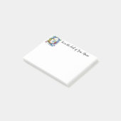 Whimsical Monogram Q Post-it® Notes (Schuin)