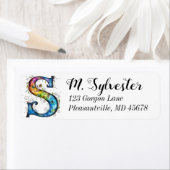 Whimsical Monogram S Etiket (Insitu)