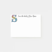 Whimsical Monogram S Post-it® Notes (Voorkant)