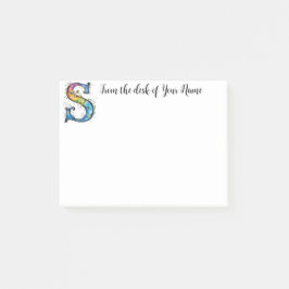 Whimsical Monogram S Post-it® Notes