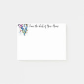 Whimsical Monogram V Post-it® Notes (Voorkant)