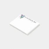 Whimsical Monogram V Post-it® Notes (Schuin)