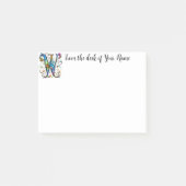 Whimsical Monogram W Post-it® Notes (Voorkant)