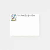 Whimsical Monogram Z Post-it® Notes (Voorkant)