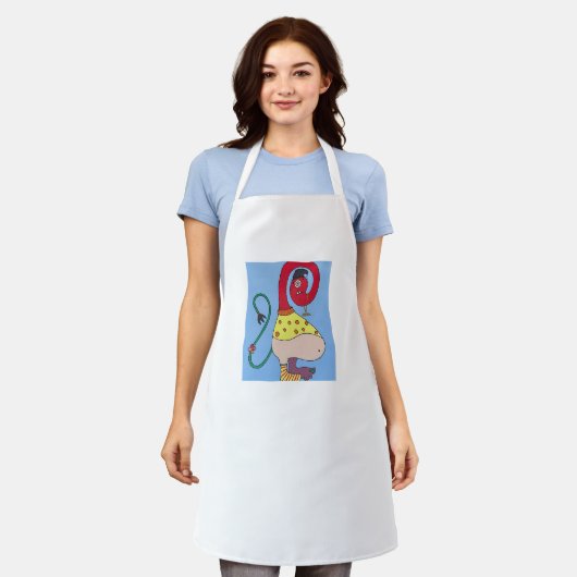 Whimsical Monster Chef Schort (Gedragen)