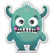 Whimsical monster sticker voor kinderen (Voorkant)