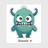 Whimsical monster sticker voor kinderen (Vel)