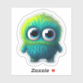 Whimsical monster sticker voor kinderen (Vel)