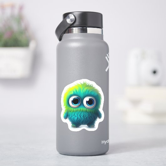Whimsical monster sticker voor kinderen (HydroFlask)