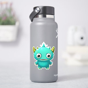 Whimsical monster sticker voor kinderen