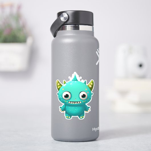Whimsical monster sticker voor kinderen (HydroFlask)