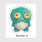 Whimsical monster sticker voor kinderen (Vel)