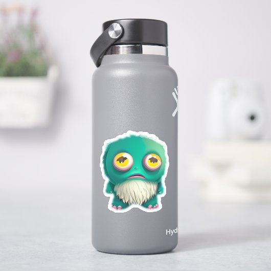 Whimsical monster sticker voor kinderen (HydroFlask)