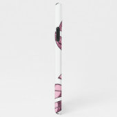 Whimsical, monstera leaf design iPhone hoesje (Rechterkant)