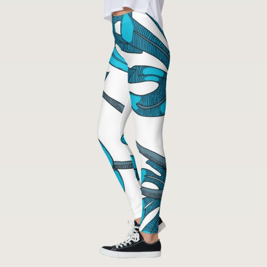 Whimsical, monstera leaf design leggings (Links)