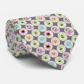 Whimsical Monsters Fun Custom Necktie Tie Stropdas (Opgerold)