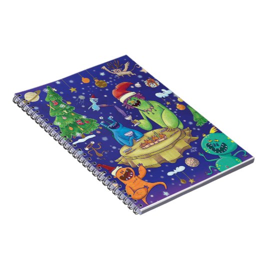 Whimsical Monsters Illustration Notebook Notitieboek (Rechterzijde)