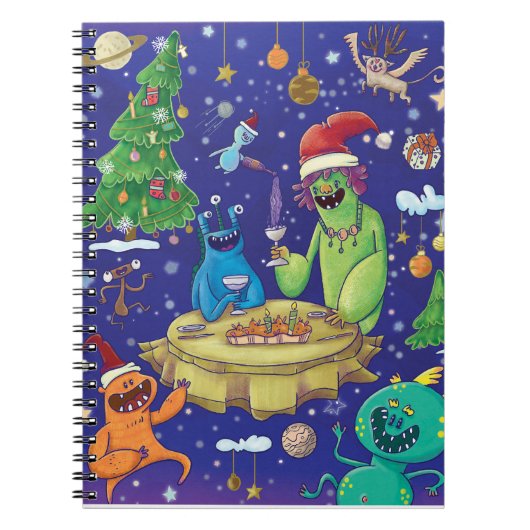 Whimsical Monsters Illustration Notebook Notitieboek (Voorkant)