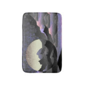 Whimsical Moon and Mountains Abstract Art Badmat (Voorkant Verticaal)