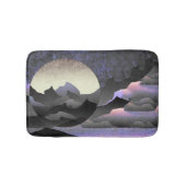 Whimsical Moon and Mountains Abstract Art Badmat (Voorkant)