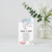 Whimsical Moon Dragon Baby shower brengt boek mee Informatiekaartje (Staand voorkant)