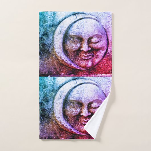 Whimsical Moon en Sun Bad Handdoek (Handdoek)