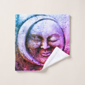 Whimsical Moon en Sun Bad Handdoek (Wasdoekje)