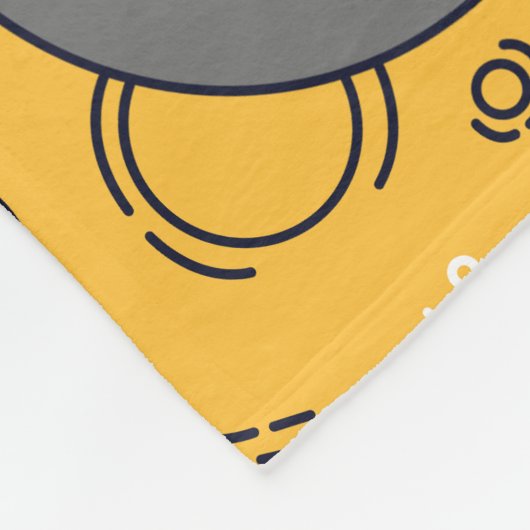 Whimsical Moon Fleece Deken (Hoek)