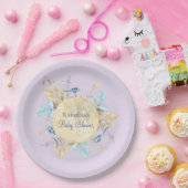 Whimsical Moon Lavender Paarse Baby shower Papieren Bordje (Feest)