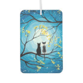 Whimsical Moon met katten Luchtverfrisser (Voorkant)