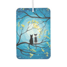 Whimsical Moon met katten