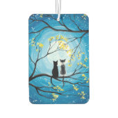 Whimsical Moon met katten Luchtverfrisser (Achterkant)